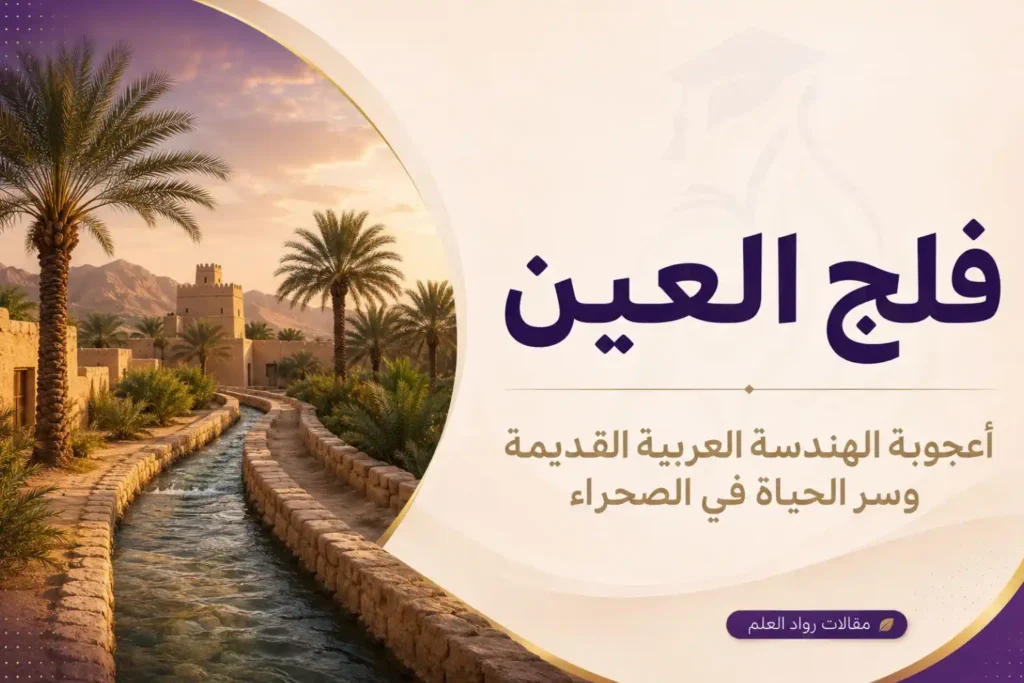فلج العين: أعجوبة الهندسة العربية القديمة وسر الحياة في الصحراء