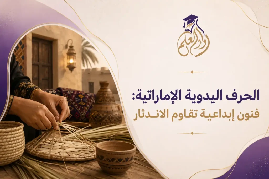 الحرف اليدوية الإماراتية: فنون إبداعية تقاوم الاندثار